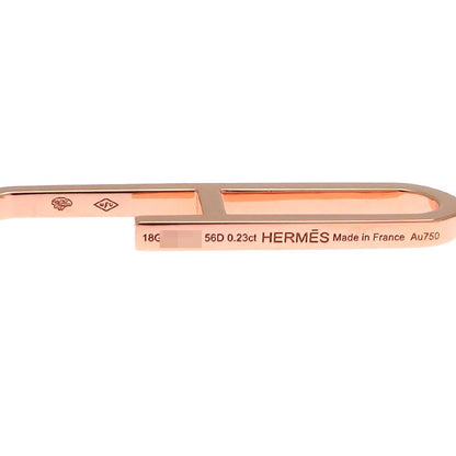 Hermes Rose Gold Chain Link Earrings