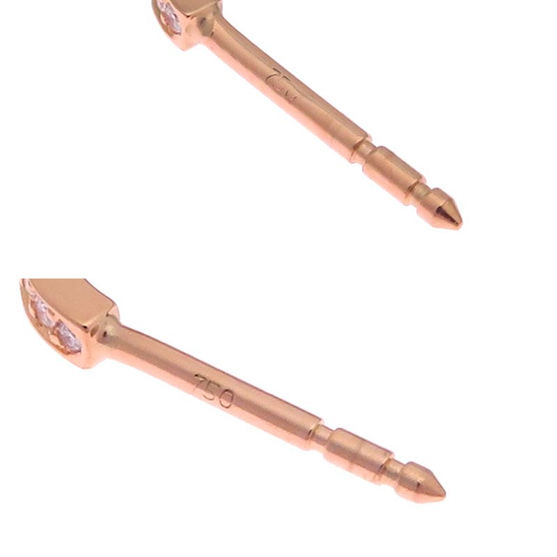 Hermes Rose Gold Chain Link Earrings
