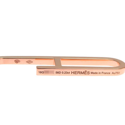 Hermes Rose Gold Chain Link Earrings