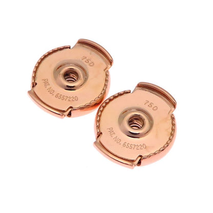 Hermes Rose Gold Chain Link Earrings