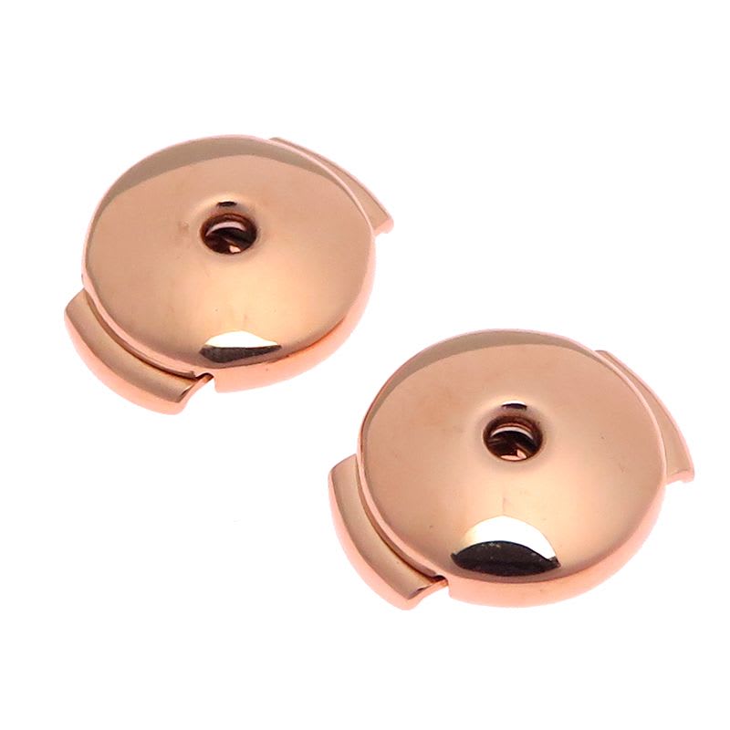 Hermes Rose Gold Chain Link Earrings