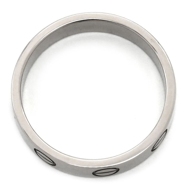Cartier Ring Love Ring Small Model 18k White Gold White Gold #48 Love Ring