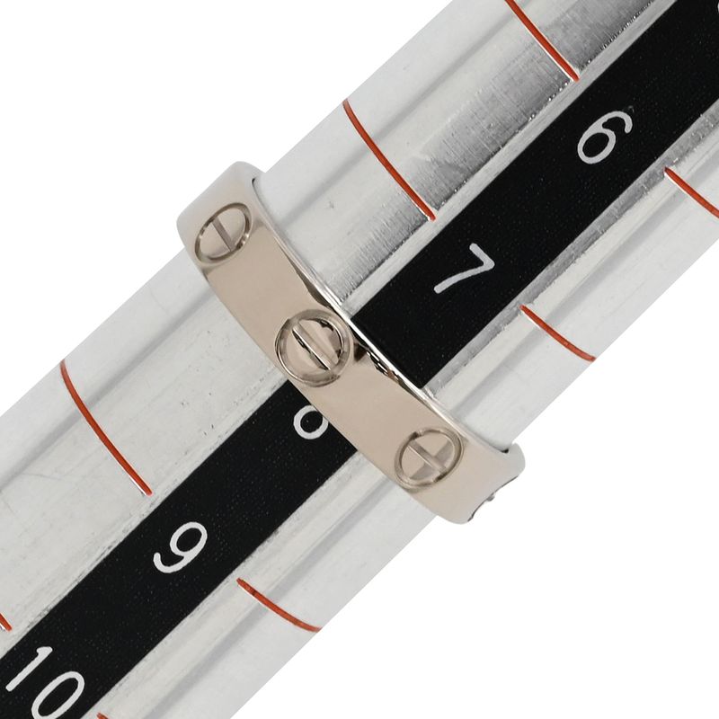 Cartier Ring Love Ring Small Model 18k White Gold White Gold #48 Love Ring