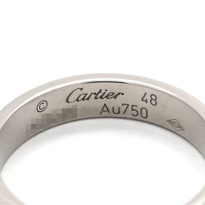 Cartier Ring Love Ring Small Model 18k White Gold White Gold #48 Love Ring