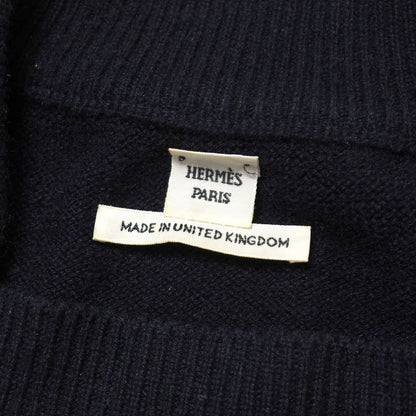 Hermes Knit Size 36 Serie Button All Cashmere Sweater Made In England