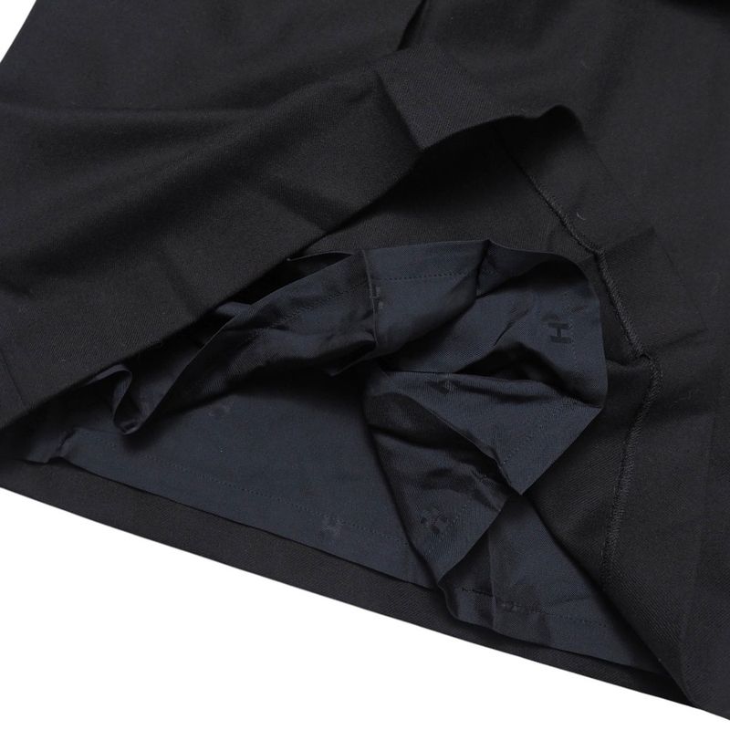 Hermes Skirt Size 34 Belted Inverted Pleats Knee Length Made In France