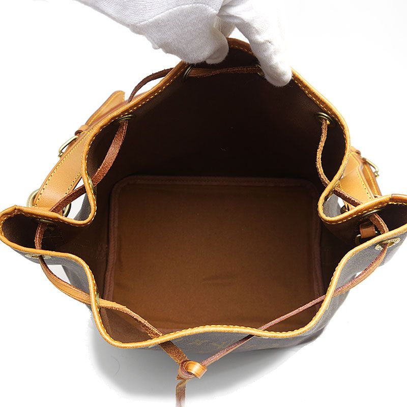 Louis Vuitton Monogram Petite Noe M42226 Shoulder Bag Drawstring Shape