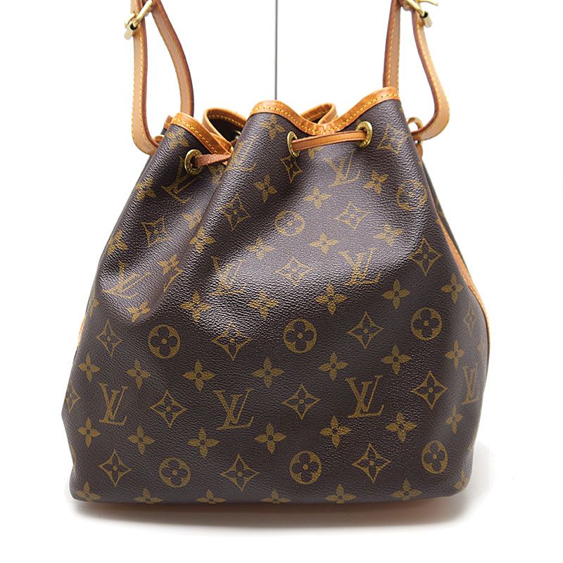 Louis Vuitton Monogram Petite Noe M42226 Shoulder Bag Drawstring Shape