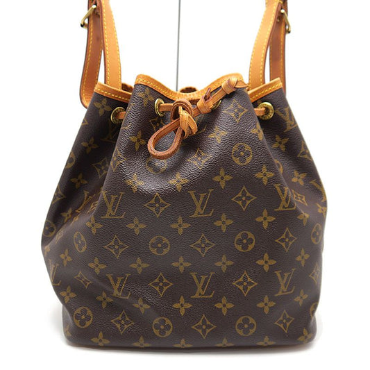 Louis Vuitton Monogram Petite Noe M42226 Shoulder Bag Drawstring Shape