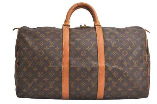 Louis Vuitton Monogram Keepall 50 Travel Boston Bag M41426 LV 4075n