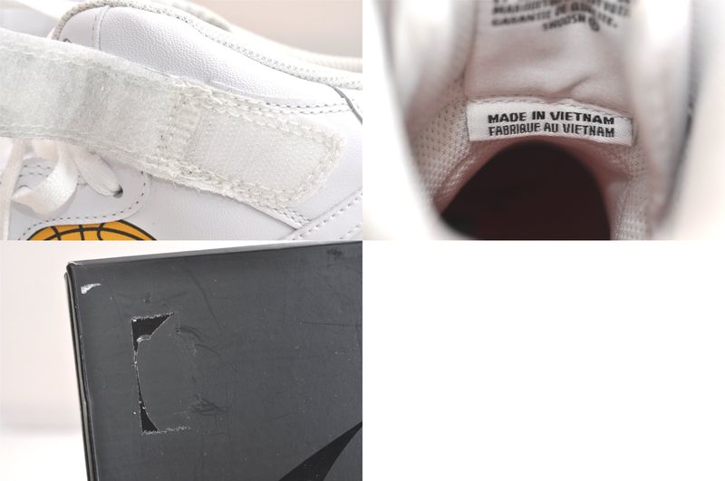 Gucci Nike Air Force Supreme Sneakers Leather USA 8.5 26.5cm (10.43in) White