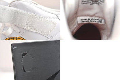 Gucci Nike Air Force Supreme Sneakers Leather USA 8.5 26.5cm (10.43in) White