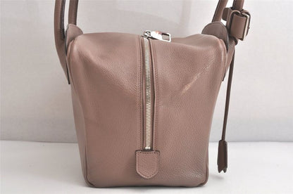 Louis Vuitton Taurillon Haute Maroquinelli Mirallis Handbag Beige LV 4132n