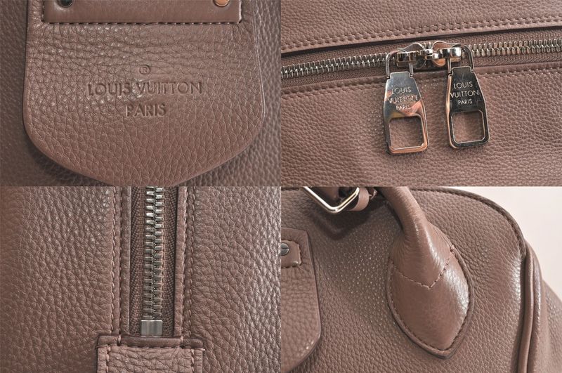 Louis Vuitton Taurillon Haute Maroquinelli Mirallis Handbag Beige LV 4132n