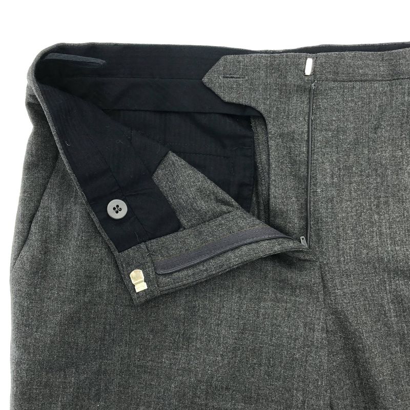 Prada Virgin Wool Slacks Pants Gray 40