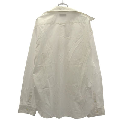 Balenciaga 21aw Asymmetrical Overshirt 663034 White XS