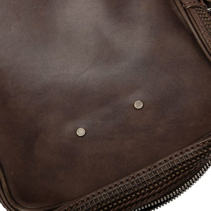 Louis Vuitton Cuir Bequia Trotter MM Crossbody Shoulder Bag M95320 Brown