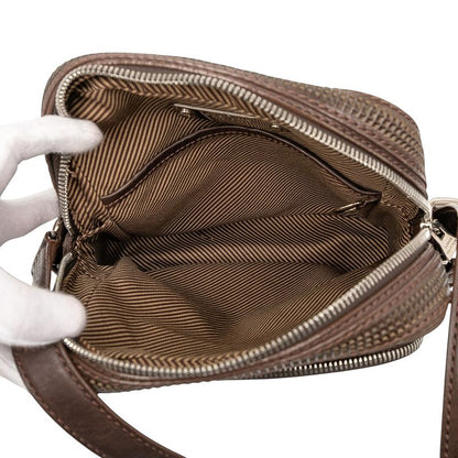 Louis Vuitton Cuir Bequia Trotter MM Crossbody Shoulder Bag M95320 Brown