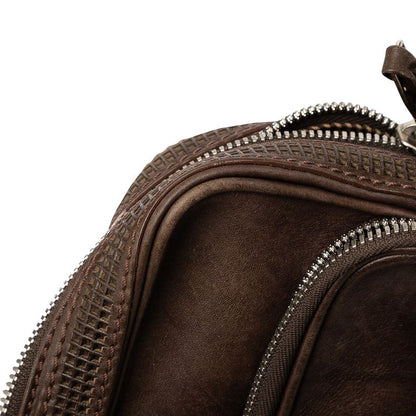 Louis Vuitton Cuir Bequia Trotter MM Crossbody Shoulder Bag M95320 Brown