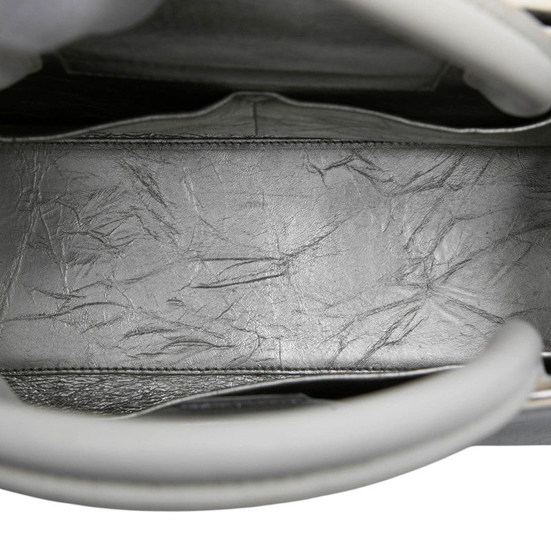 Diorever Dior Ever Tote Bag Shoulder Bag 2WAY Silver Leather Women's Dior