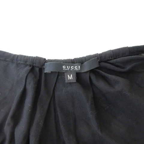 Gucci Cut And Sewn Gathered Long Sleeves Black M