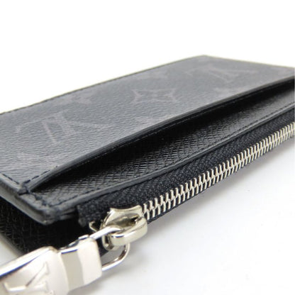 Louis Vuitton Coin Case Coin Card Holder M30271 Monogram Eclipse Taiga Noir