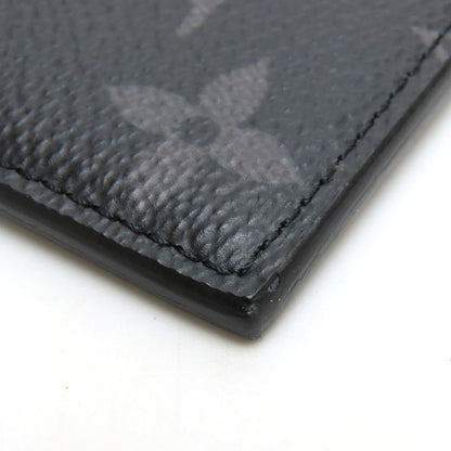 Louis Vuitton Coin Case Coin Card Holder M30271 Monogram Eclipse Taiga Noir