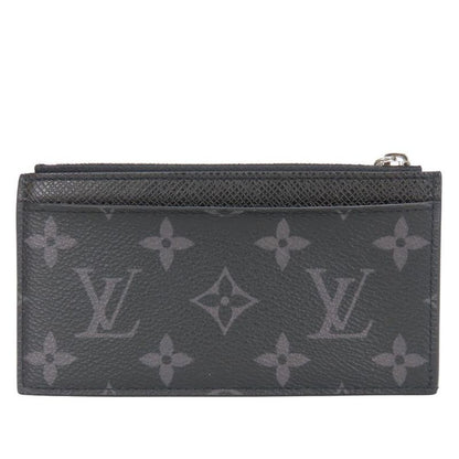 Louis Vuitton Coin Case Coin Card Holder M30271 Monogram Eclipse Taiga Noir