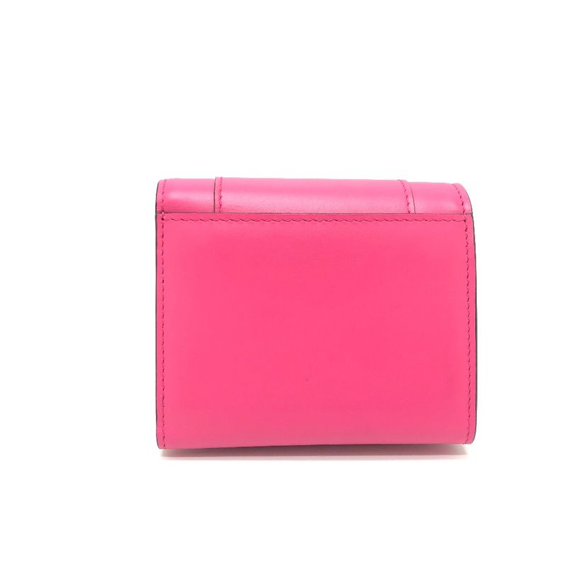 Bvlgari Bulgari Trifold Wallet Serpenti 288858 Leather Pink