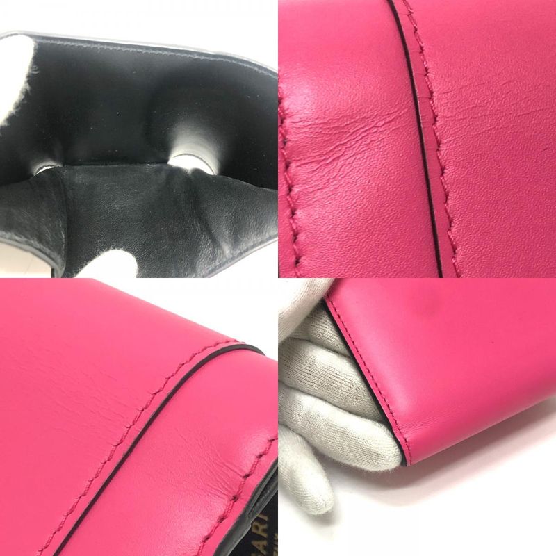 Bvlgari Bulgari Trifold Wallet Serpenti 288858 Leather Pink