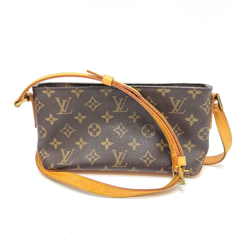 Louis Vuitton Shoulder Bag Trotter M51240 Monogram Canvas Brown