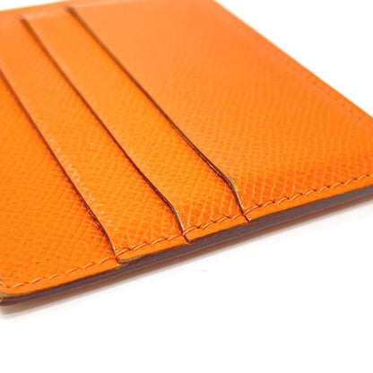 Hermes Card Case Flat Vaux Epson Orange