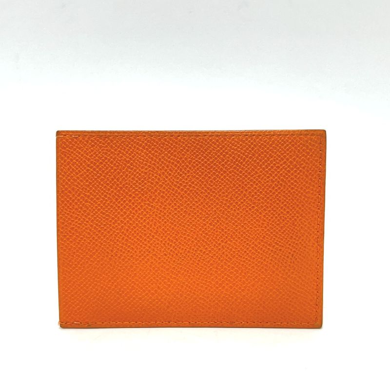 Hermes Card Case Flat Vaux Epson Orange