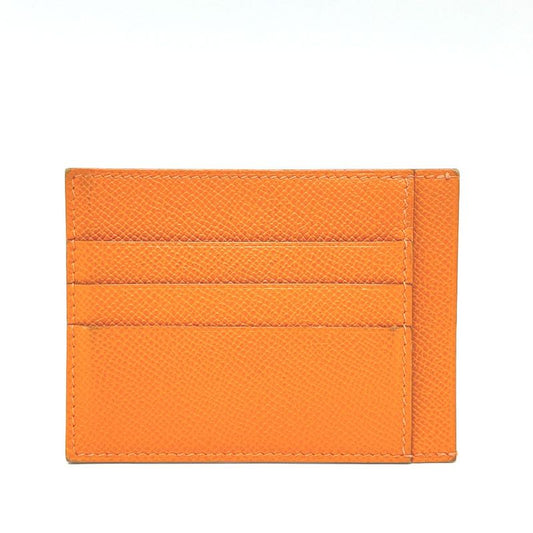 Hermes Card Case Flat Vaux Epson Orange