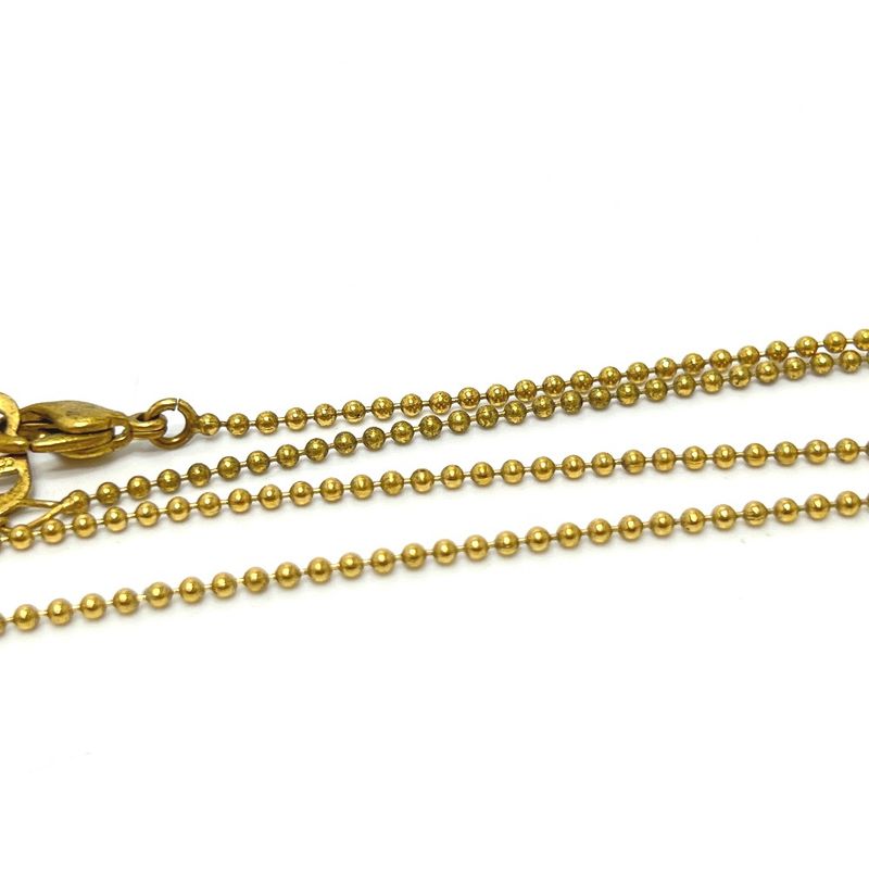 Christian DIOR Necklace Circle Star Gold