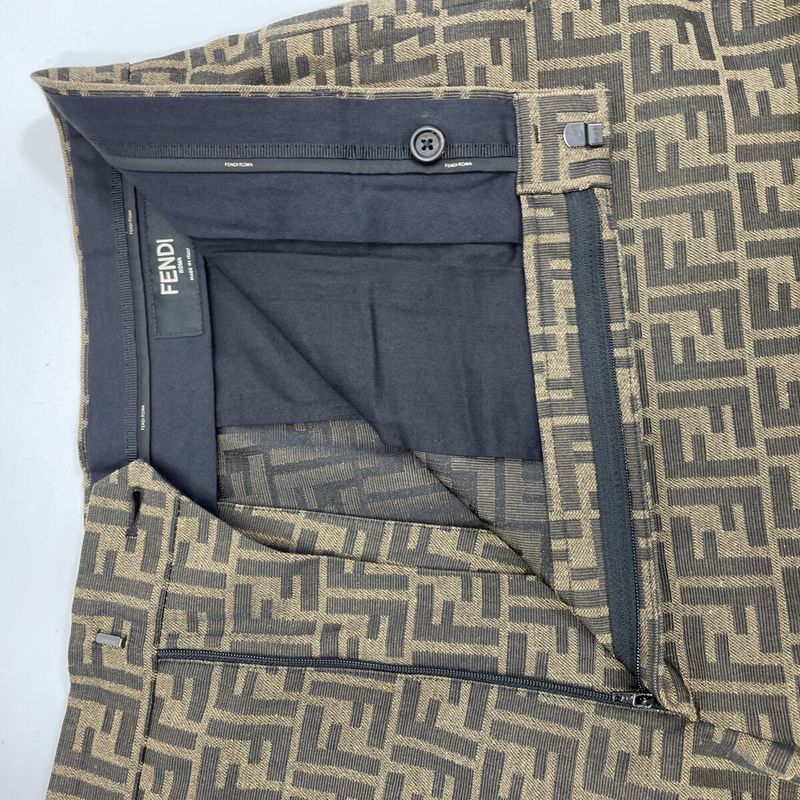 Fendi 21 Fb0521 A6WJ Zucca Patterned Half Pants 54