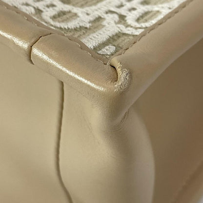Dior/christian Dior Tote Book Tote Small Bag M1325czbb_m925 Beige And Ivory