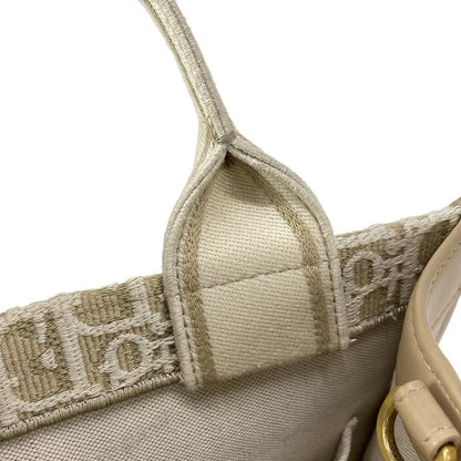 Dior/christian Dior Tote Book Tote Small Bag M1325czbb_m925 Beige And Ivory