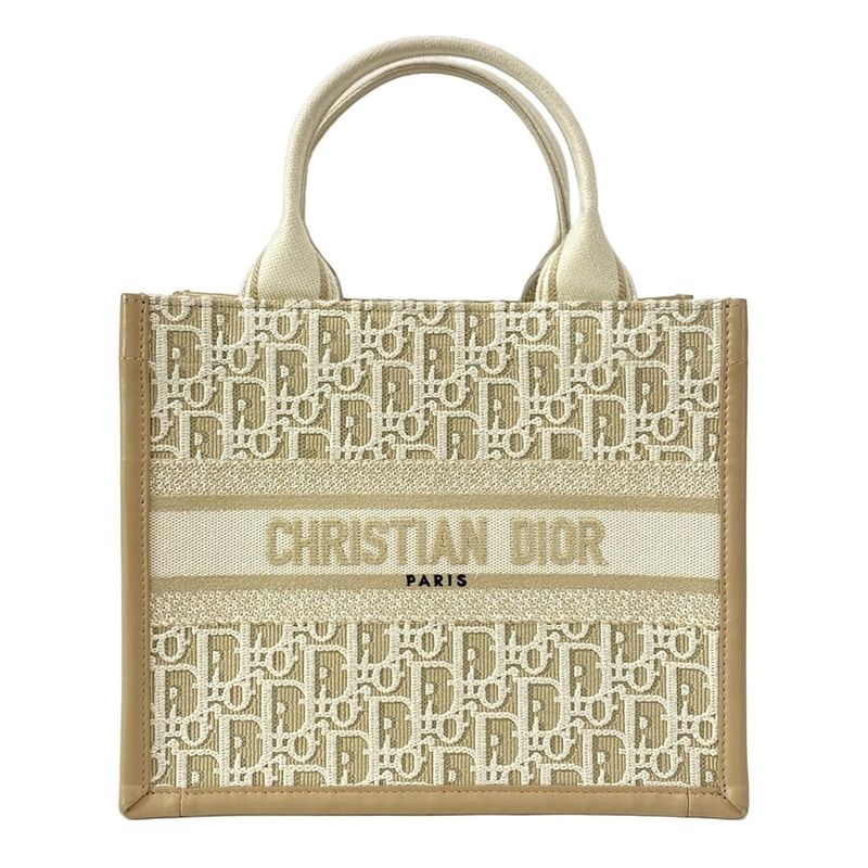 Dior/christian Dior Tote Book Tote Small Bag M1325czbb_m925 Beige And Ivory