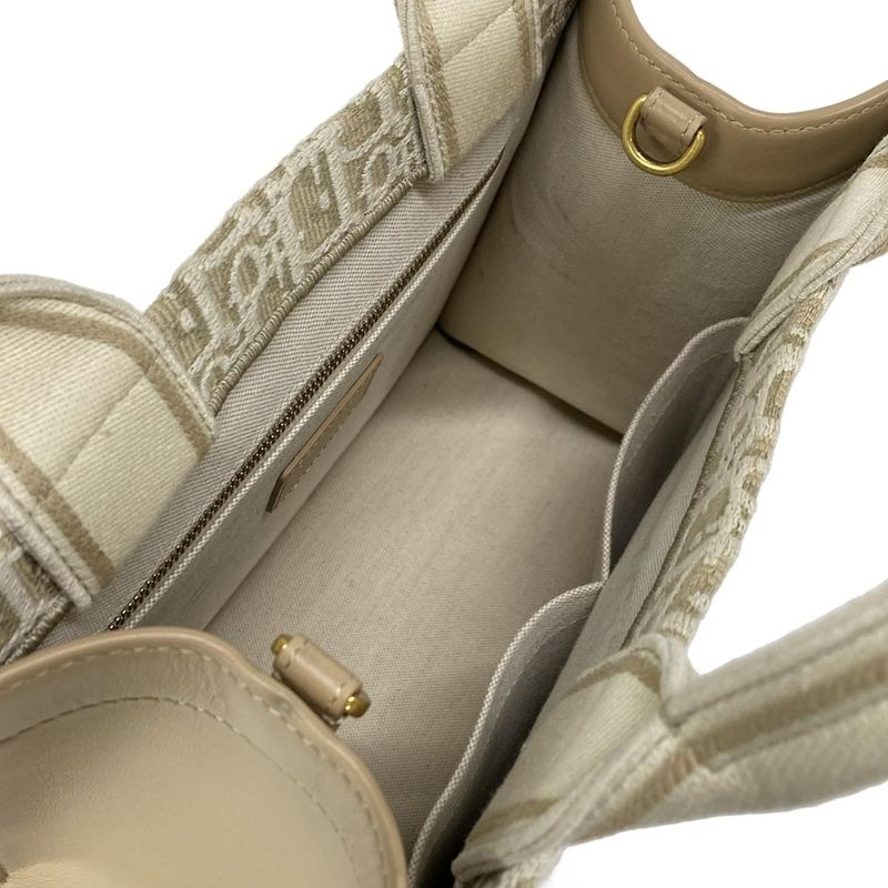 Dior/christian Dior Tote Book Tote Small Bag M1325czbb_m925 Beige And Ivory