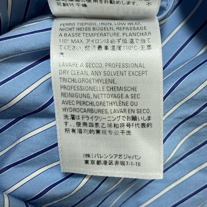 Balenciaga Long Sleeve Shirt Size 34 S Men's - 642300 Tim01 Blue Dark Navy And