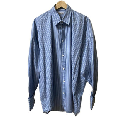 Balenciaga Long Sleeve Shirt Size 34 S Men's - 642300 Tim01 Blue Dark Navy And