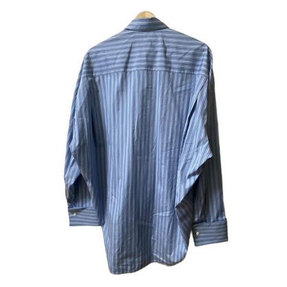 Balenciaga Long Sleeve Shirt Size 34 S Men's - 642300 Tim01 Blue Dark Navy And