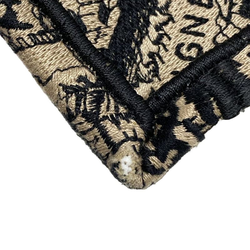 Dior/christian Dior Tote Bag Book Tote Small Bag Gray Beige And Black