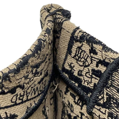 Dior/christian Dior Tote Bag Book Tote Small Bag Gray Beige And Black