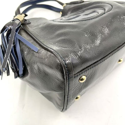 Gucci Soho Interlocking G Shoulder Strap Not Included Enamel Leather Purple