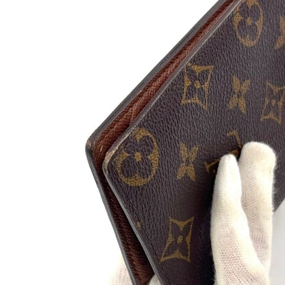 Louis Vuitton Portefeuille Blazer Monogram PVC Brown Bifold Long Wallet Gold