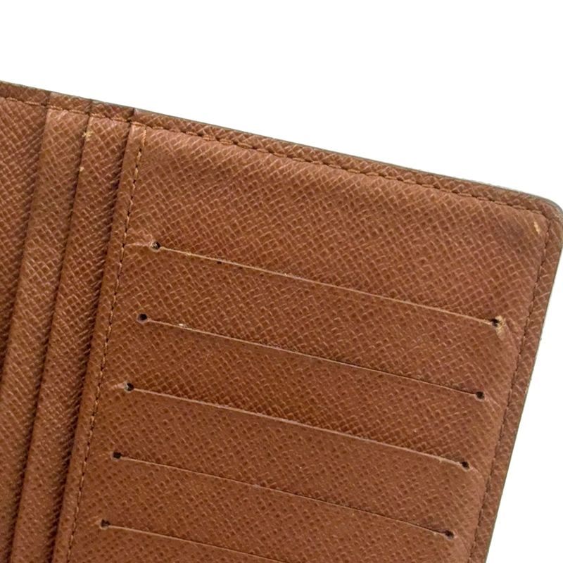 Louis Vuitton Portefeuille Blazer Monogram PVC Brown Bifold Long Wallet Gold