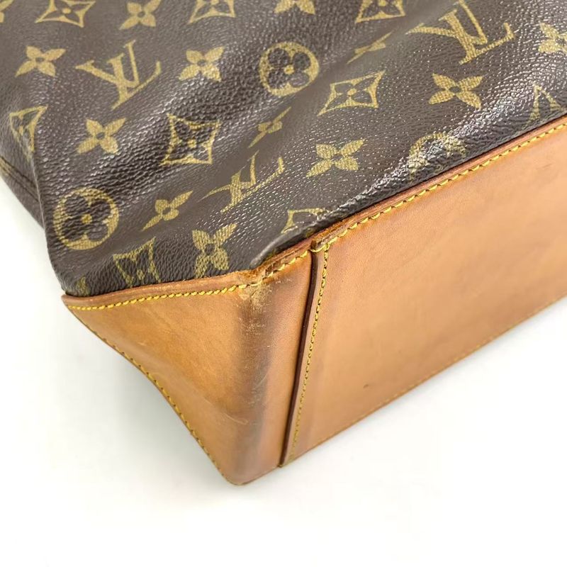 Louis Vuitton Cabas Piano Monogram Leather X PVC Brown Tote Bag Gold M51148