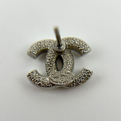 Chanel Coco Mark Accessories Earrings Silver F22V Vintage Ladies